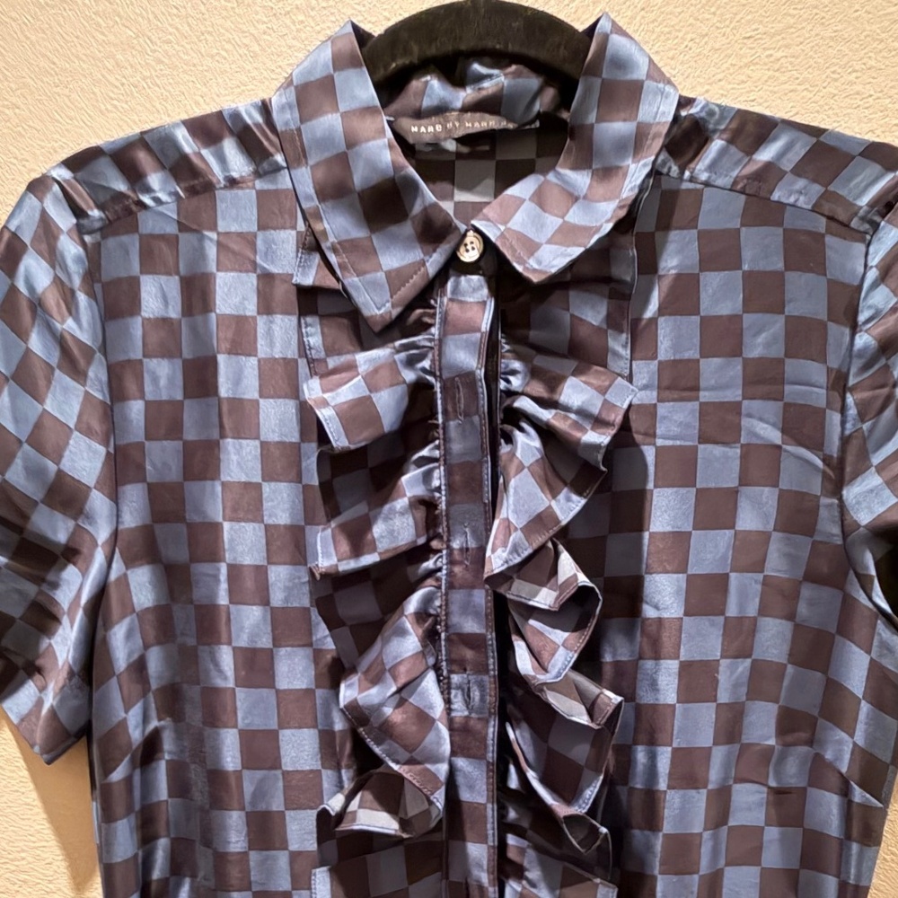 Marc by Marc Jacobs Checkerboard Silk Dress size S (us 4) - Picture 6 of 7